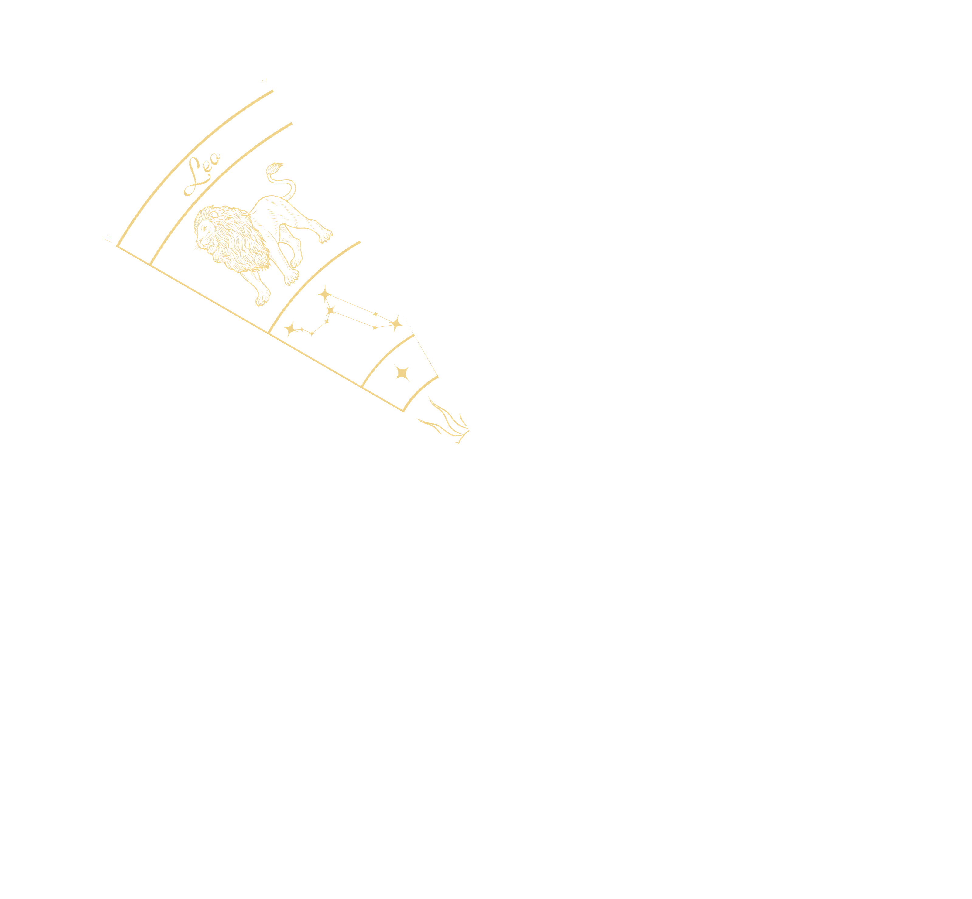 Leo highlighted on the zodiac wheel