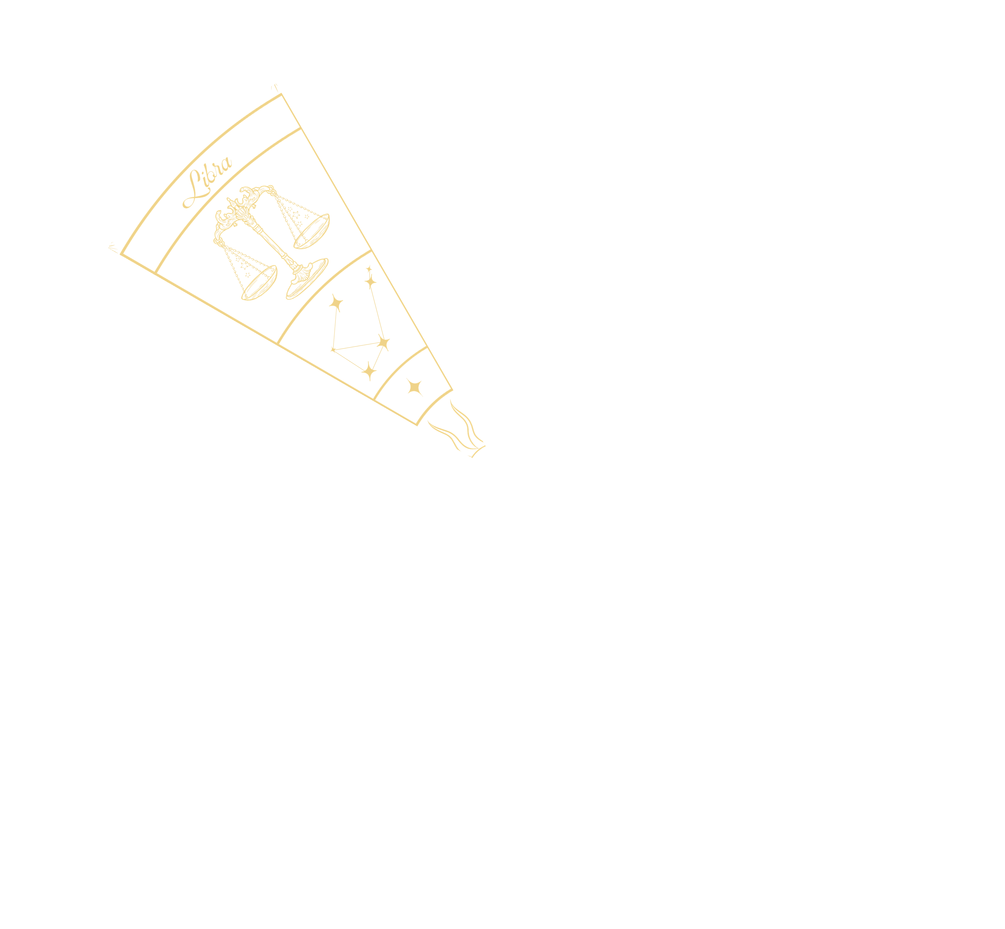 Libra highlighted on the zodiac wheel