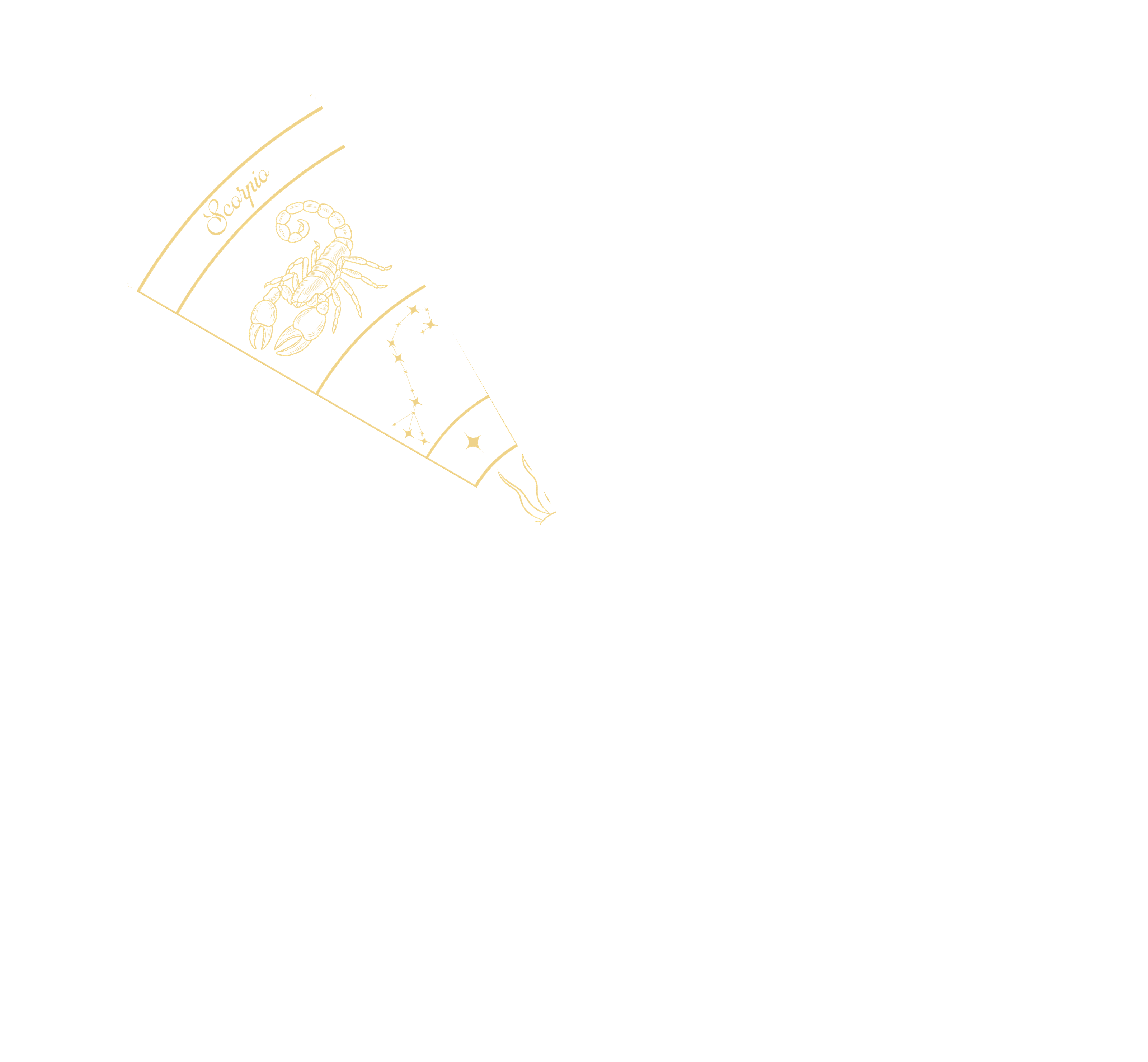 Scorpio highlighted on the zodiac wheel