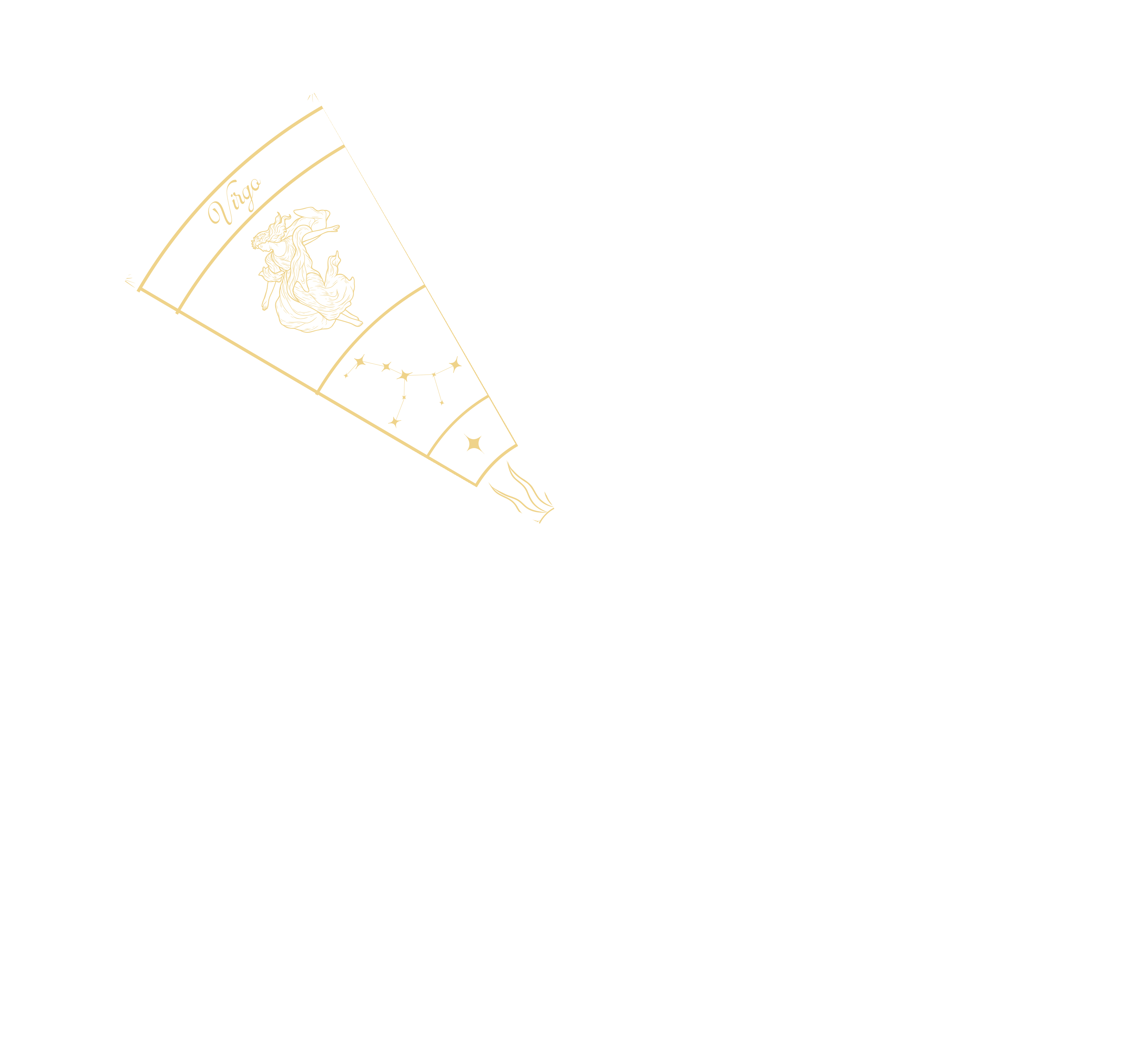 Virgo highlighted on the zodiac wheel